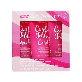 Umberto Giannini Kit de Inicio de Curl Jelly - Gelatina, Champú y Acondicionador para Rizos de Tamaño de Viaje