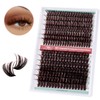 FADVAN Dark Brown Fluffy Wispy 3D Volume Lash Clusters -