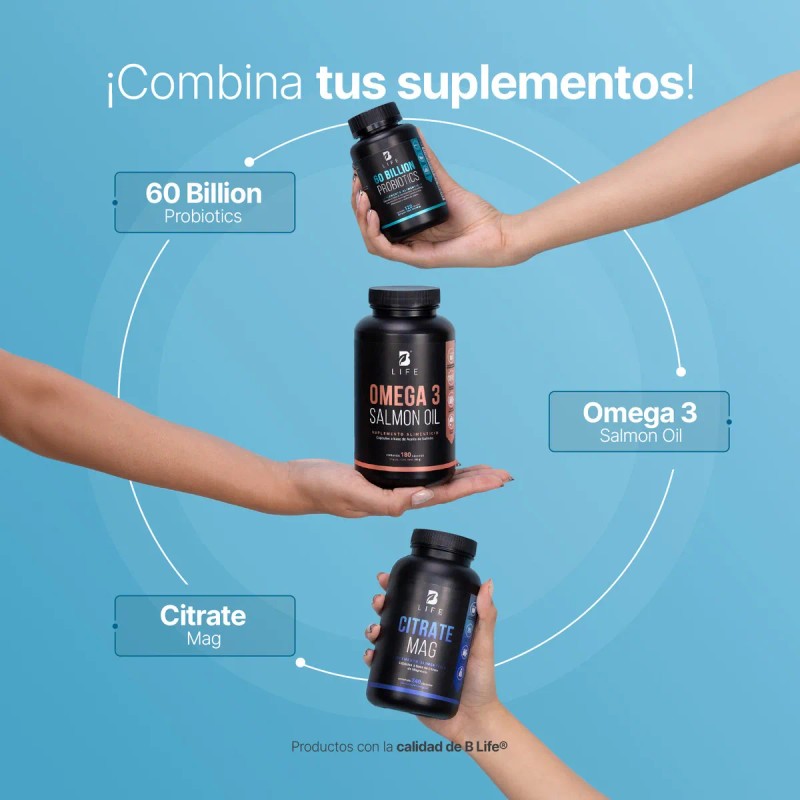 60 Billones De Probióticos Prebióticos 120 Cápulas B Life Sin