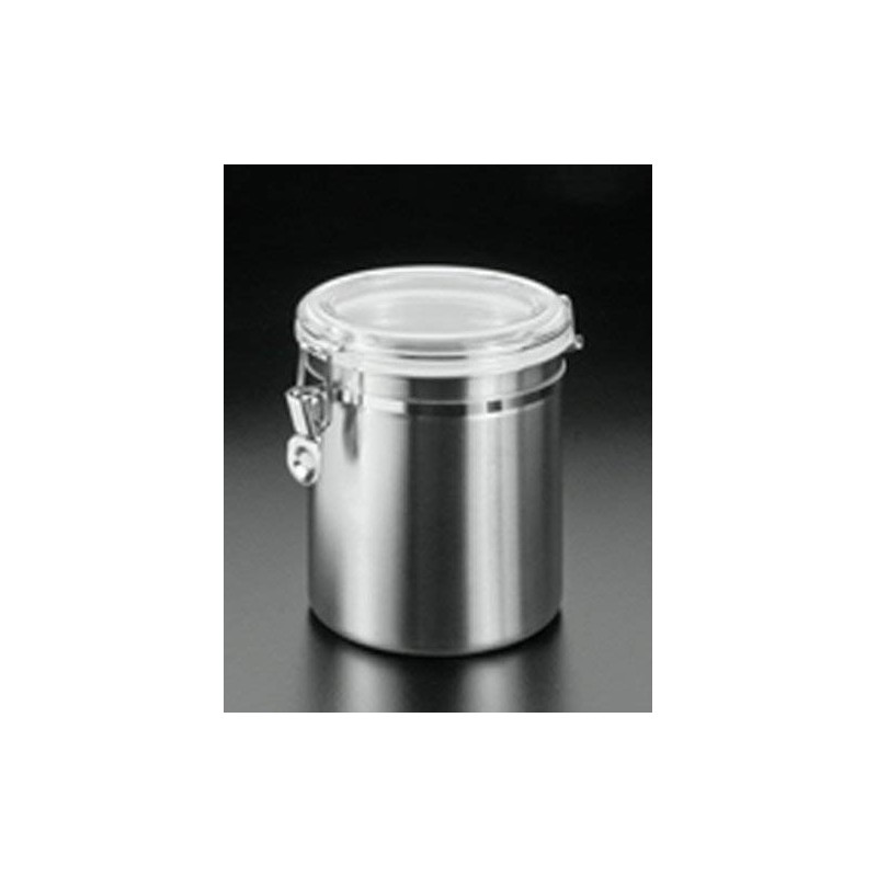 Metaltex 185311010 Vorratsdose 1,0L Inox, Silber