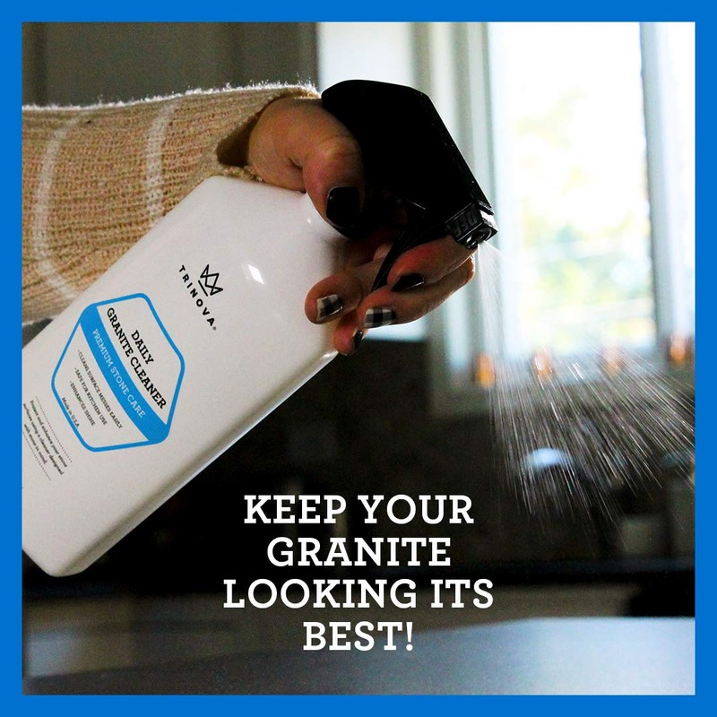 TriNova Granite Cleaner & Polish Gallon Refill for Daily Use