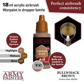 The Army Painter Warpaints Air Bullwhack Brown - Non-Toxic Water Based Airbrush paint – acrylic paint and primer for Tabletop Roleplaying, Boardgames, and Wargames Miniature Model Painting