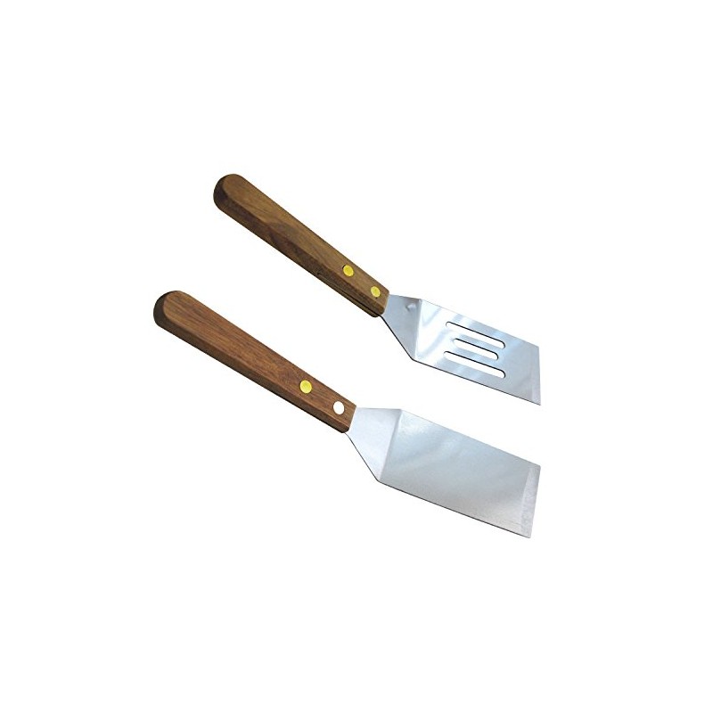 Chef Craft Set of 2 Stainless Steel Mini Wood Handle,