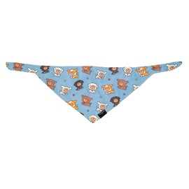 ZippyPaws LINE Friends Dog Bandanas - Cute Summer Dog Stuff, Puppy & Dog Accessories, Dog Birthday Blue Bandana for Girl & Boy - Brown's Puppy Party