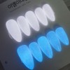Soft glow-in-the-dark nail handmade nail tip - Skeleto / 여리한