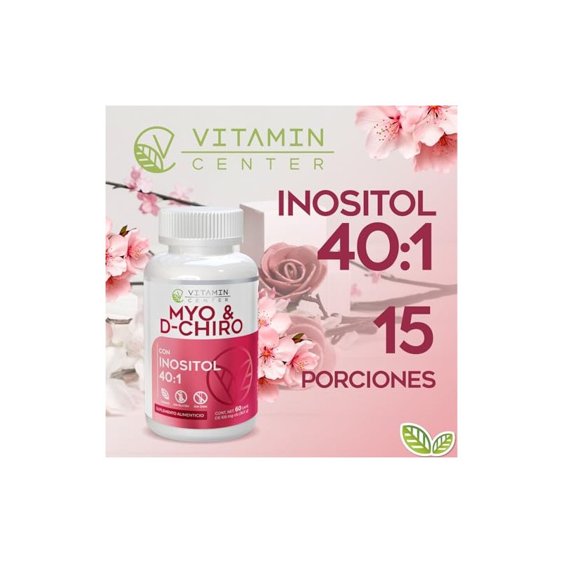 Suplemento Alimenticio Myo Chiro Inositol Capsulas 615