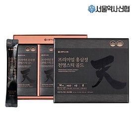 Seoul Pharmacist Credit Union [Onsale] Premium Red Ginseng Extract Cheonmyeong Stick Gold 30 packets/ Ginsenoside 50mg / 서울약사신협 [온세일]프리미엄 홍삼정 천명 스틱 골드 30포/ 진세노사이드 50mg