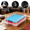 Acrylic Sticky Note Holder 4x6 Inch Clear Scalloped Sticky Notes