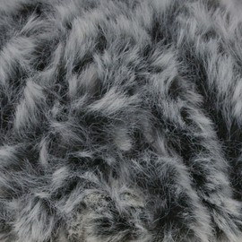 JubileeYarn Luxe Fluff Yarn - 100g/Skein Chunky Polyester Fur - Black and White - 2 Skeins