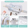 Clear Fanny Pack Stadium Approved，Bunnychill Clear Belt Bag Cross Body