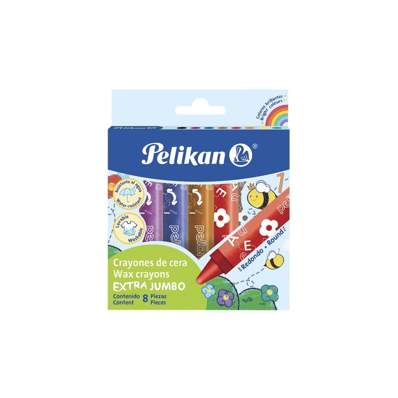 Pelikan 50700200 Pelicrayones Extra Jumbo C/8