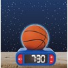 Lexibook, Basketball Night Light Alarm Clock Sounds and Melodies Backlit