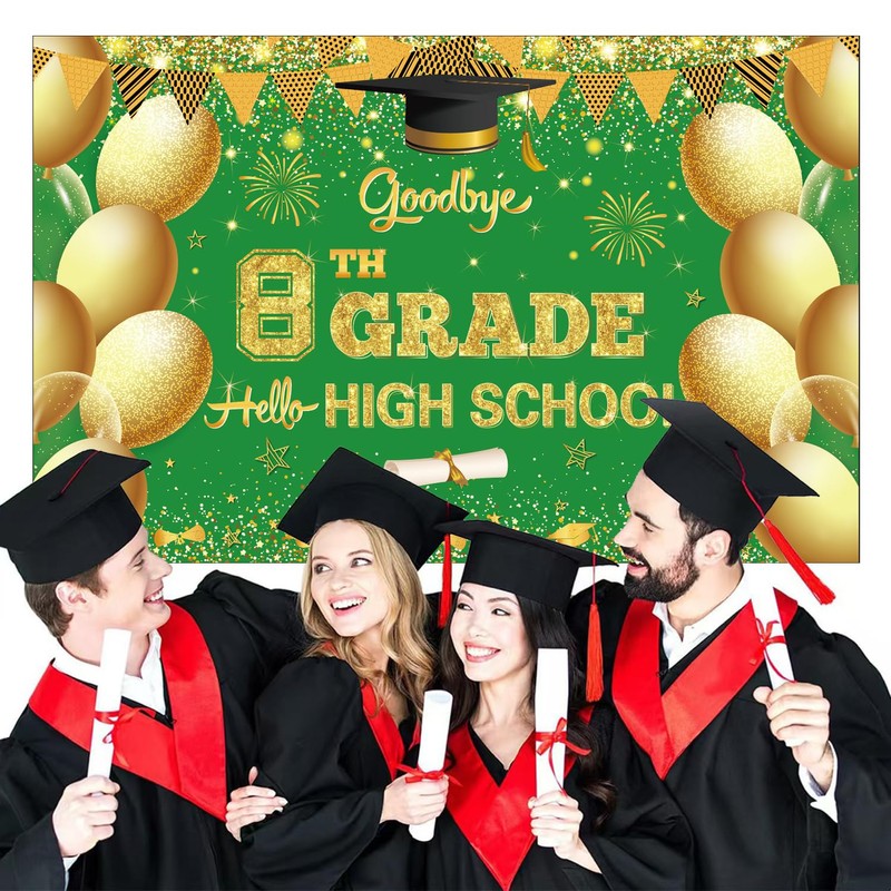 XtraLarge Goodbye 8th Grade Hello High School Banner – 71’’