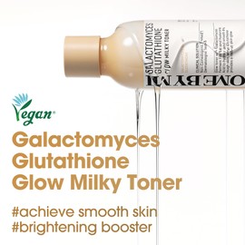 SOME BY MI Galactomyces Glutathione Glow Milky Toner - 6.76Oz, 200ml - Hydrating & Brightening Korean Milky and Rice Toner with Glutathione & Vitamin C for Smooth, Radiant Skin - Korean Skin Care