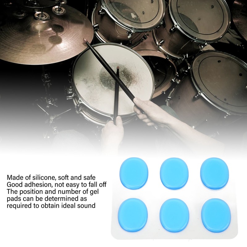 30Pcs Drum Dampeners Gel Pads Silicone Drum Silencers Sound Dampening