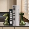 jinhuoba Decorative Bookends Chess Bookends, AENEOUS Heavy Book Ends Supports,