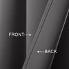 Mrs.Naturall Door Curtains for Door Window,Small Blackout Valance Curtains,Dark Grey,36