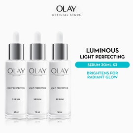 Olay [Value Bundle] BUY 2 GIFT 1 - Olay Luminous 99% Purity Niacinamide Light Perfecting Brightening Serum 30 ml (Brightens Dull Skin and Reduces Dark Spots) Skincare