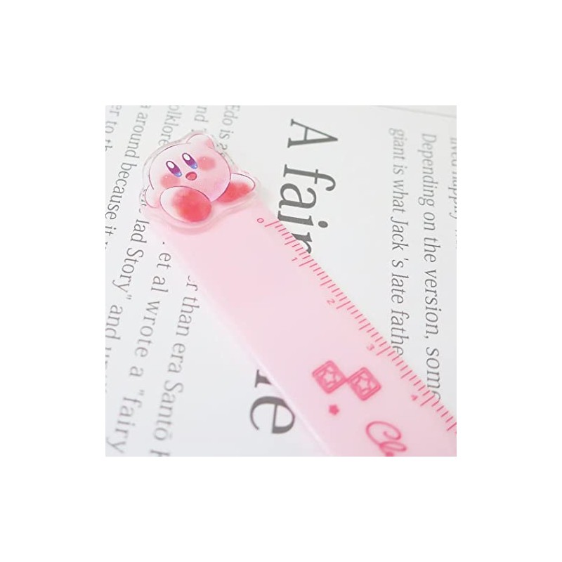 Kamiojapan Kirby Star Ruler with Mascot, Slim 5.5 inches (14