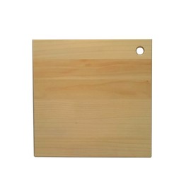 katajiya Wooden Cutting Board, Gingo, Natural Wood, Solid Wood, Square, Small Size (9.8 x 9.8 x 9.8 x 9.8 x 0.9 inches (250 x 250 x 250 mm) ~ Re-Sharpening Service Available ~
