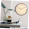 FUNOMOCYA Boho Wall Clock Solid Wood Wall Decor Home Decor