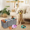 Lukeline Large Dog Toy Basket, Bone Shape Dog Toy Storage