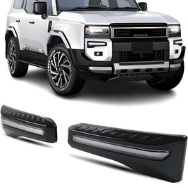 LED DRL Daytime Running Light Compatible with 2024 2025 Toyota Land Cruiser Prado J250 LC250 Front Bumper Amber Turn Signal Lamp