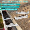 20 Pcs Gutter Hangers 5 Inch K Style with Pre-Inserted
