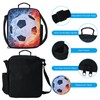 TOWEAR Football Lunch Box Bag Insulated Lunch Bag for School