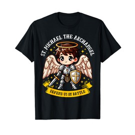 Saint Michael the Archangel Catholic Archangel Pray for kids T-Shirt
