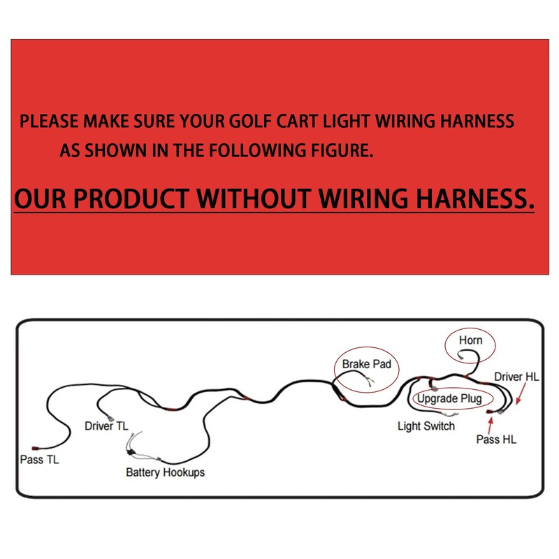 Orle Oko Halogen Headlights for 1993 Up Club Car Ds