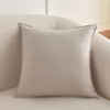 18x18 Beige Pillow Cover Decorative Throw Pillow Covers for Couch