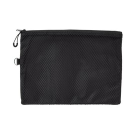 MUJI OHG89A3S Polyester Double Zipper Case Black L