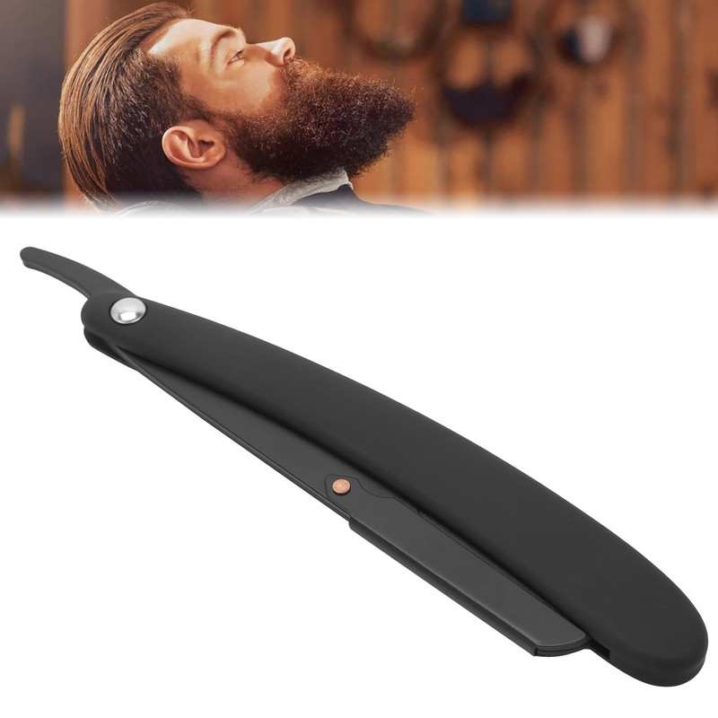 Men's Straight Edge Razor Stainless Steel Manual Razor for Barber