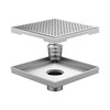 Neodrain 8-Inch Square Shower Drain with Removable Quadrato Pattern Grate,
