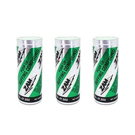 Zam Buffing Compound Jewelers Polishing Rouge Buff Cut & Polish 1/4 Lb Tube - 3 Pack