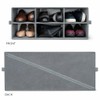 Sorbus Shoe Organizer Bin, 6 Section Cubby Shoe Shelves, Foldable