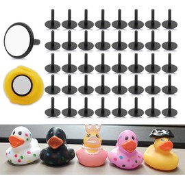 Jeep Duck Holder Plastic Duck Plug for Jeep Dash Rubber Duck Mount Rubber Duck Holder for Jeep Dash and Fixed Display with Double-Sided Stickers (40 PCS)