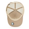 VINTAGE HAVANA Beige Tan Trucker Hats Women White Pearl Embellished