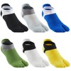 WIOIW Two-Toe Socks, Men's, Ankle Socks, Mesh, Sports, Cotton, Set