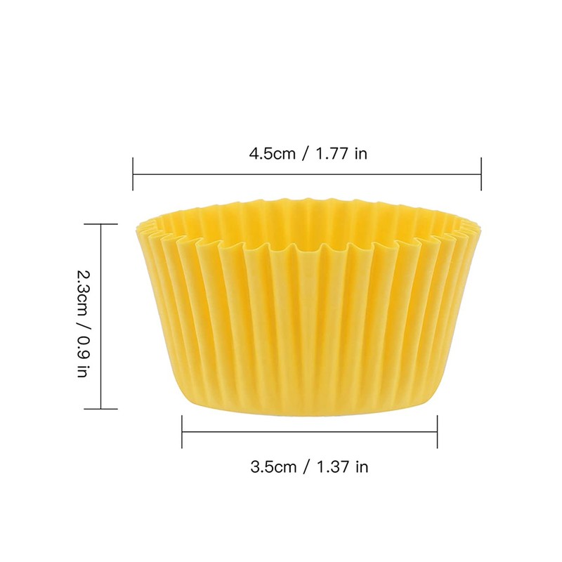 Gifbera Colored Mini Paper Cupcake Liners Vibrant Muffin Baking Cups
