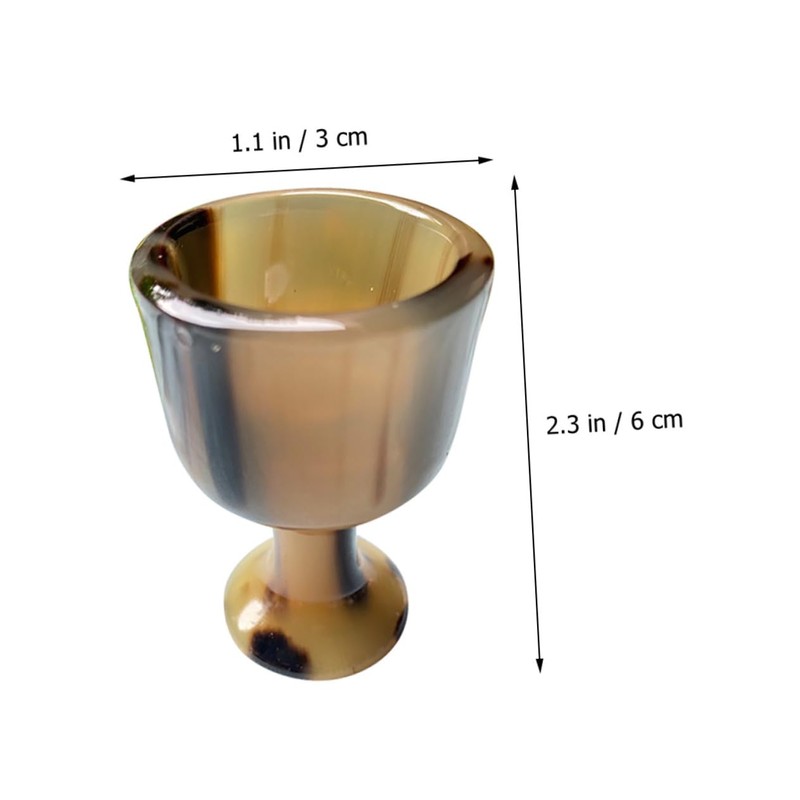 NOLITOY Ox Horn Goblet Drinking Cup Artistic Decor for Cosplay