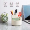 360-Degree Rotating Desk Pencil Holder with 3 Slots