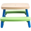 Little Tikes Easy Store Jr. Kid Picnic Play Table, Blue,green