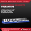 Olsa Tools Magnetic Socket Organizer (1/2-Inch Drive, 3 Row) -