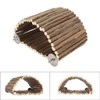 Bird Wood Hammock Tent Arch Bridge Shape Wooden Parrot Snuggle