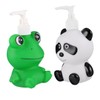 Ipetboom 2Pcs Multi Function Portable Travel Bottles Cartoon Panda Frog