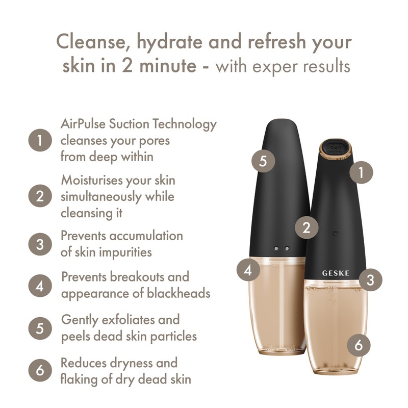 GESKE SmartAppGuided™ Aqua-Stream Face Cleanser | 8 in 1 |