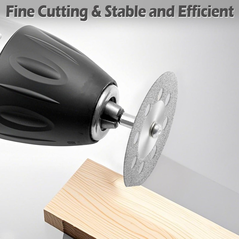 VLYX 545 Diamond Cutting Wheels (20PCS) + 3mm Mandrel (4PCS)