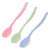 PACKOVE 3Pcs Long Handle Shower Brushes Soft Bristle Bath Scrubbers